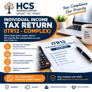 Individual Income Tax Return Submission (ITR12 - Complex)